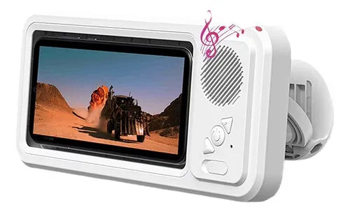 Soporte para teléfono de ducha con altavoz